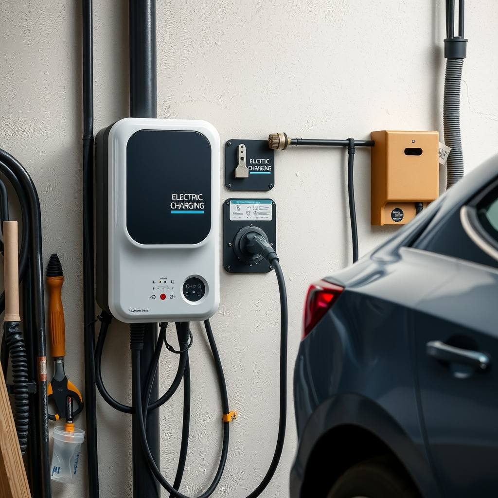 installation de borne de recharge à Hœnheim (illustration)