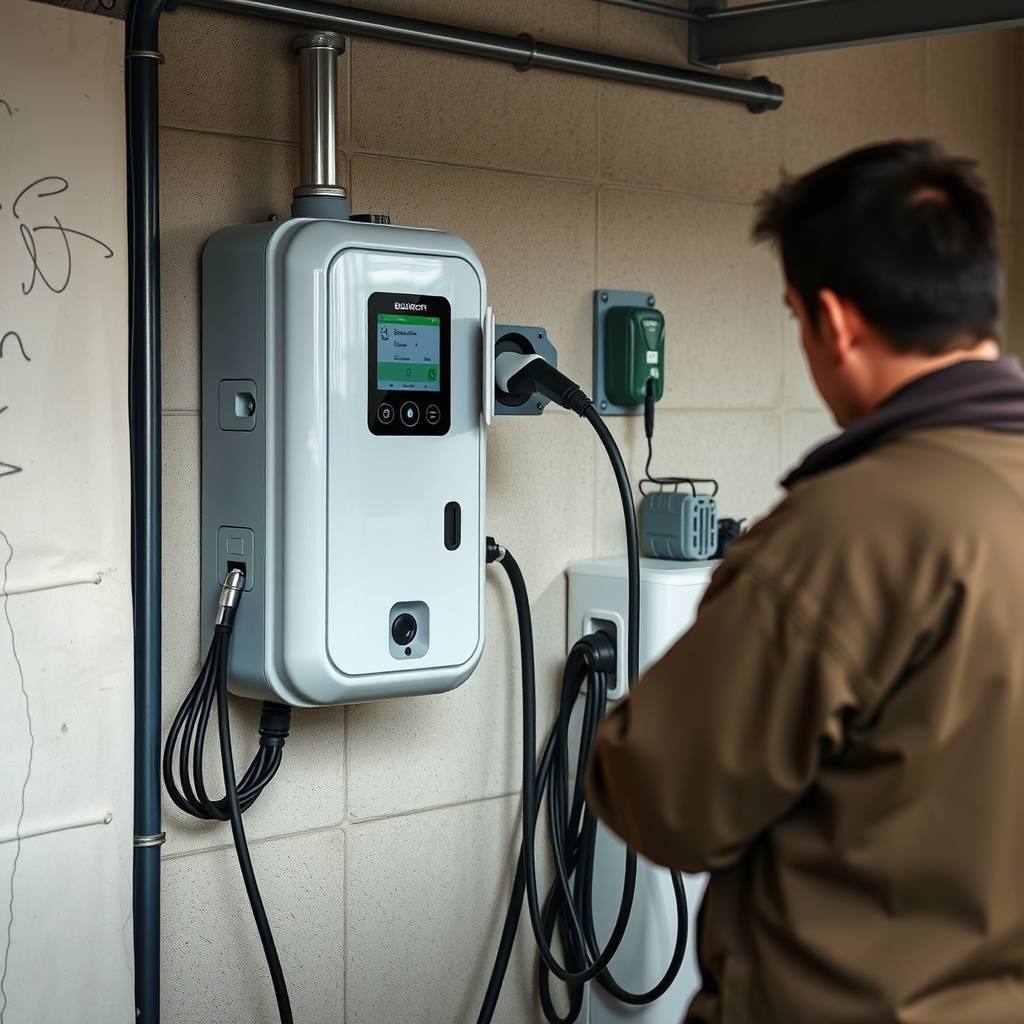 installation de borne de recharge à Lingolsheim (illustration)