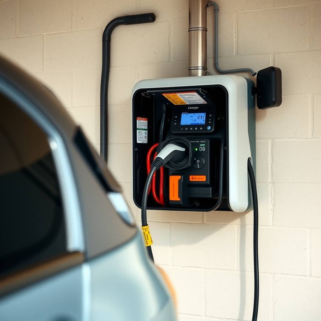 installation de borne de recharge à Obernai (illustration)
