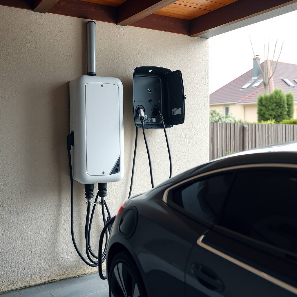 installation de borne de recharge à Ostwald (illustration)